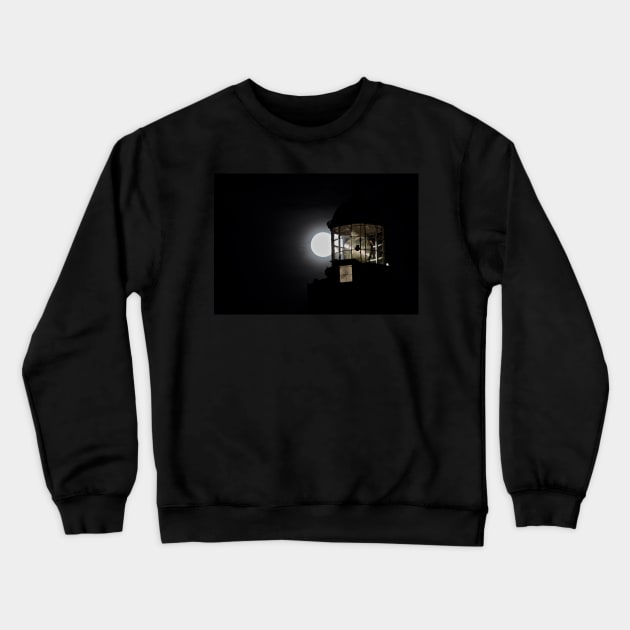 Pleine Lune sur St Mathieu Crewneck Sweatshirt by rollier